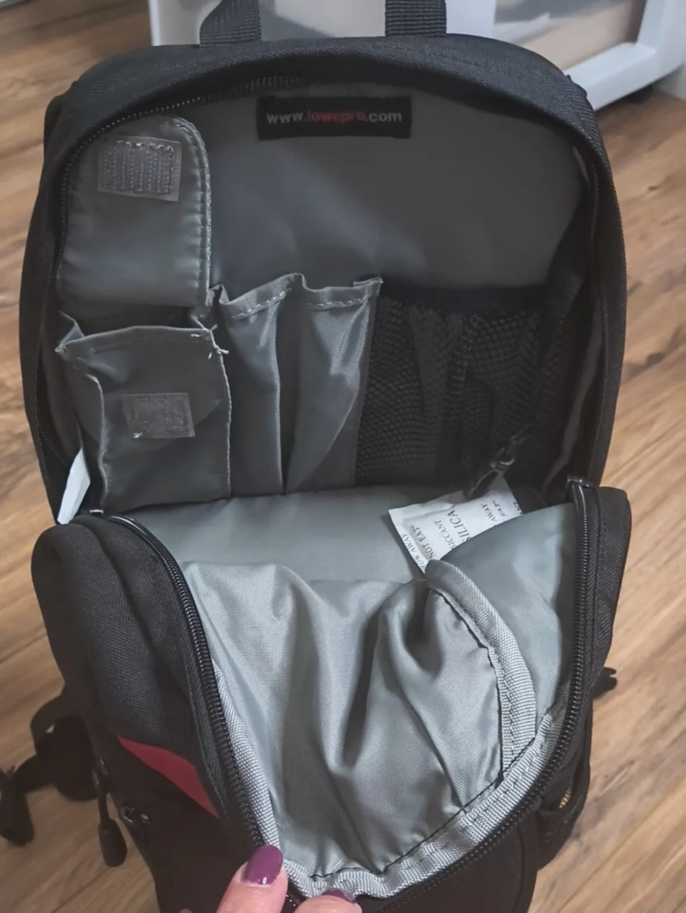 Lowepro Black And Red Camera Backpack
